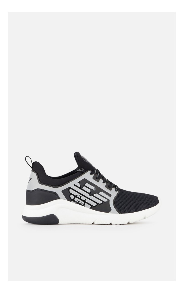 Sneakersy EA7 Treningowe Czarno-Białe