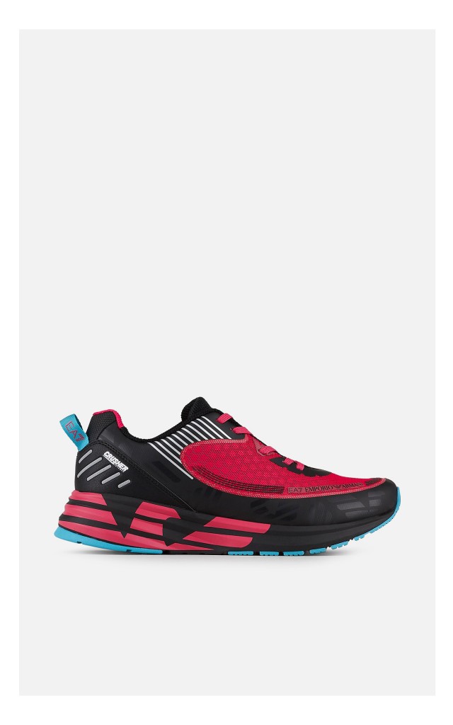 Sneakersy EA7 Treningowe Fuksja-Czarne