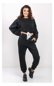 Bluza EA7 Z Troczkiem Logo Czarna