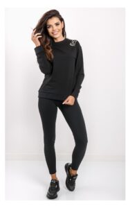 Bluza EA7 Logowana Czarna