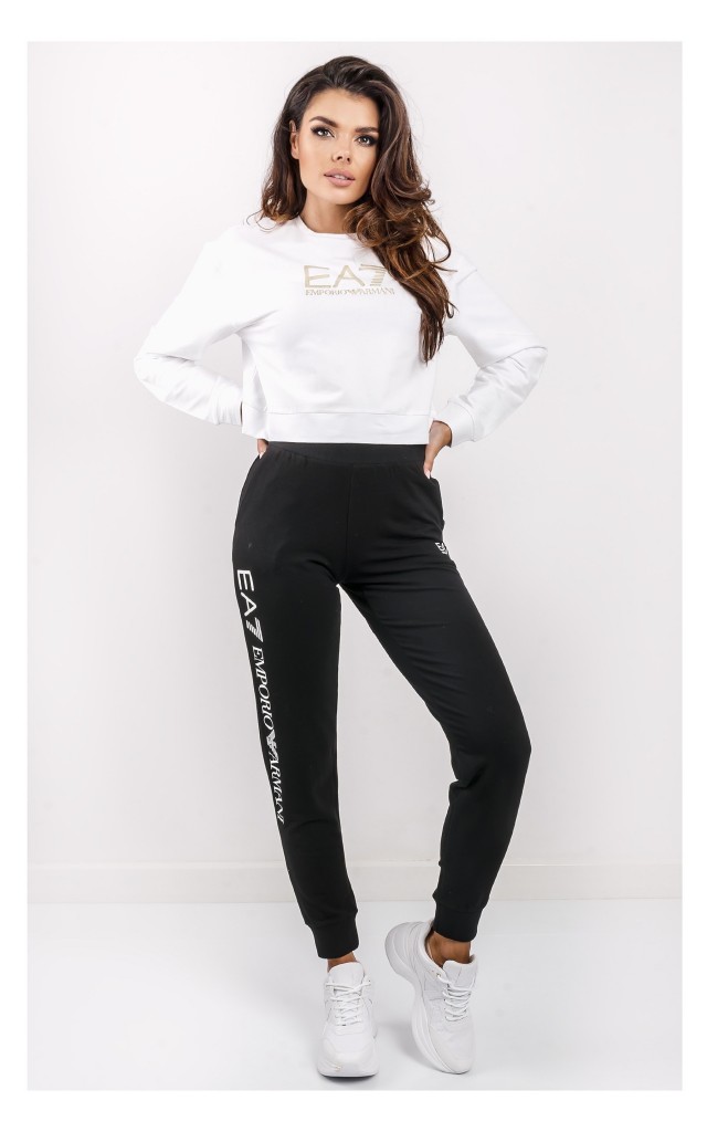 Bluza EA7 Logowana Biała