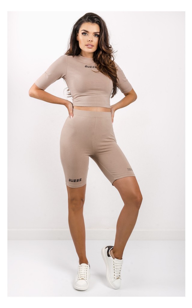 Kolarki Guess Z Logo Beżowe