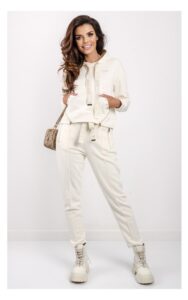 Bluza Gaudi Z Kapturem Logo Kremowa