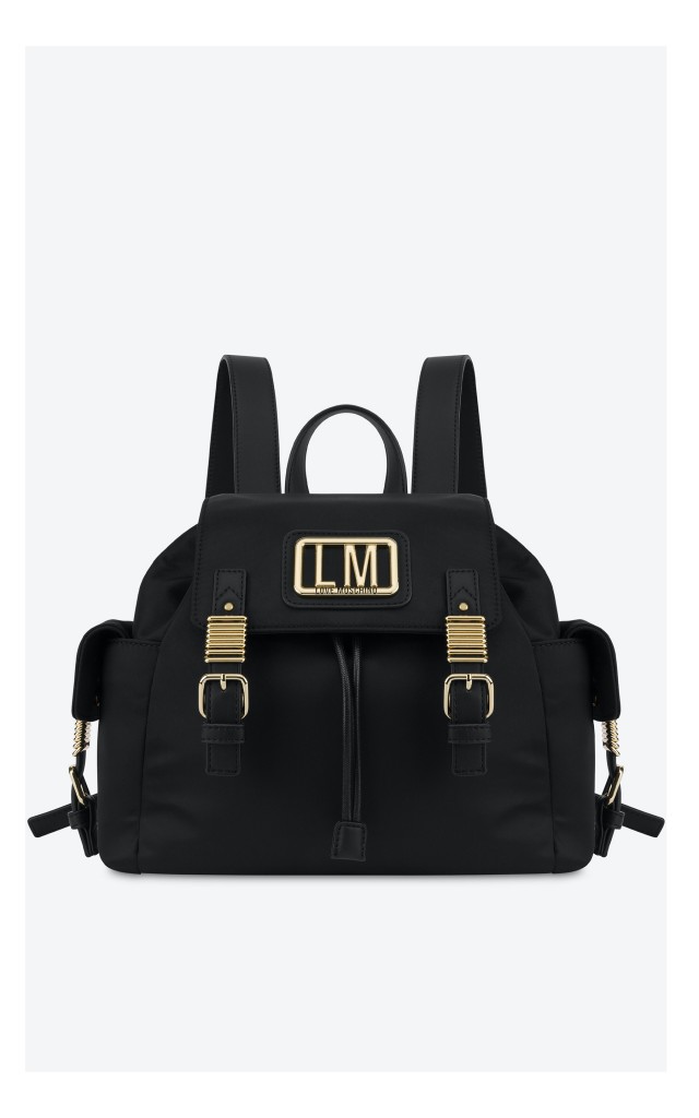 Plecak Love Moschino Z Klamrami Czarny