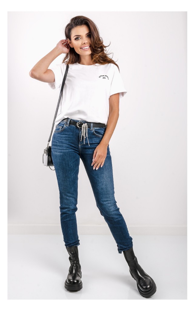 T-shirt Silvian Heach Logowany Biały