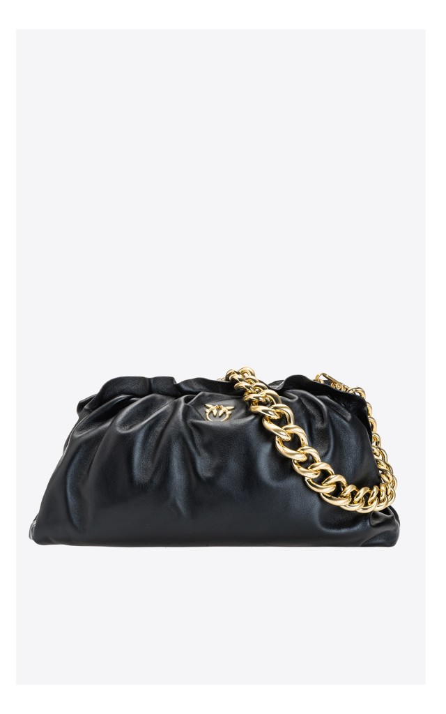 Torebka Pinko Chain Clutch Bagietka Czarna