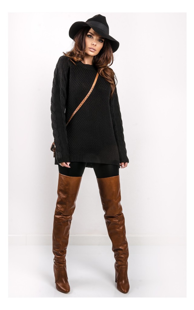 Sweter Maxi Silvian Heach Czarny