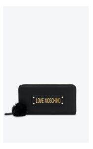 Portfel Love Moschino Duży Logo Czarny