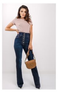 T-shirt Elisabetta Franchi Z Perełkami Wrzos