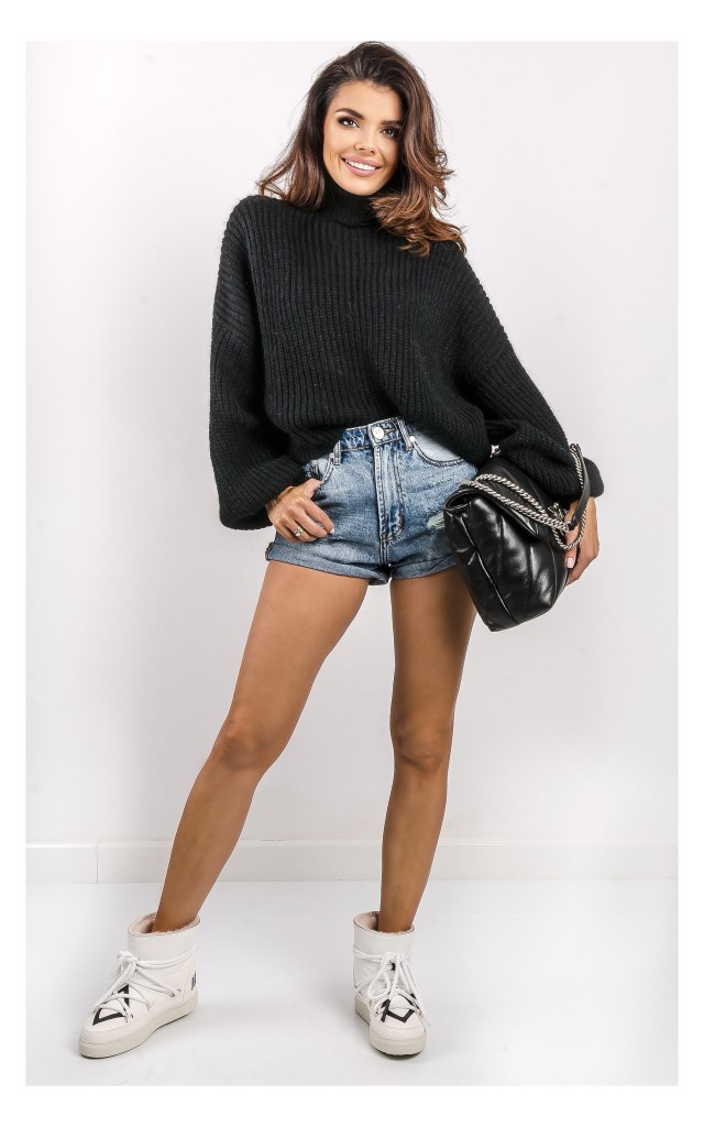 Sweter Kontatto Golf Oversize Czarny