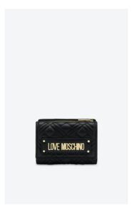 Portfel Love Moschino Pikowany Czarny