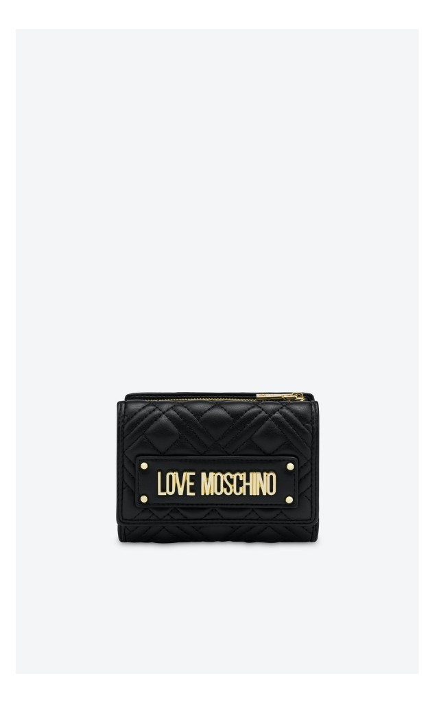 Portfel Love Moschino Pikowany Czarny