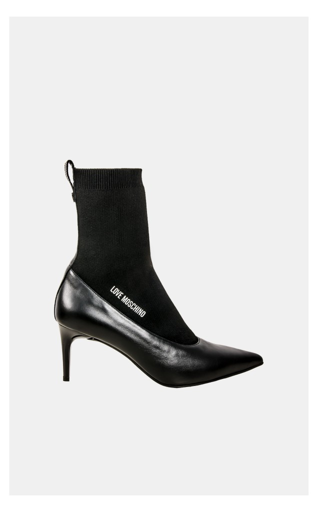 Botki Love Moschino Na Obcasie Czarne