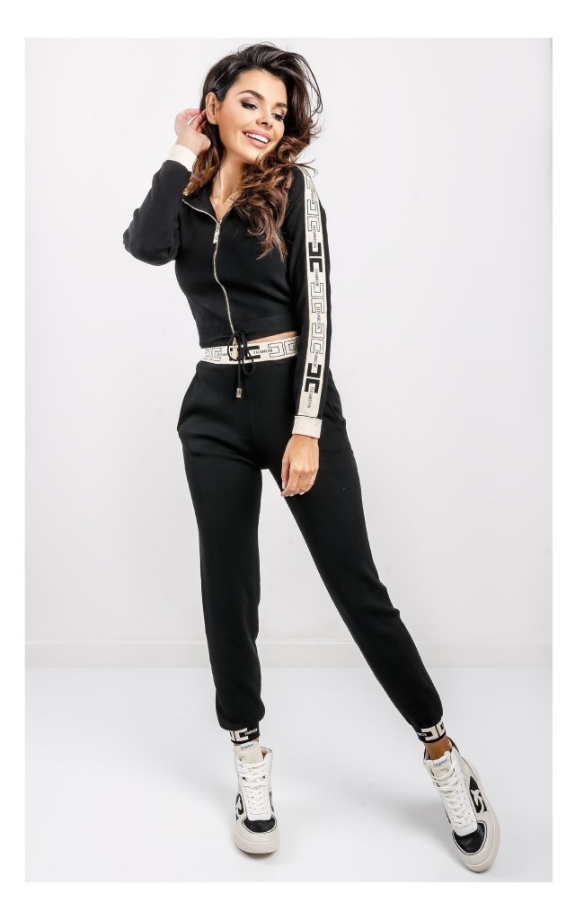 Bluza Elisabetta Franchi Na Zamek Czarna