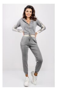 Bluza Elisabetta Franchi Na Zamek Szara