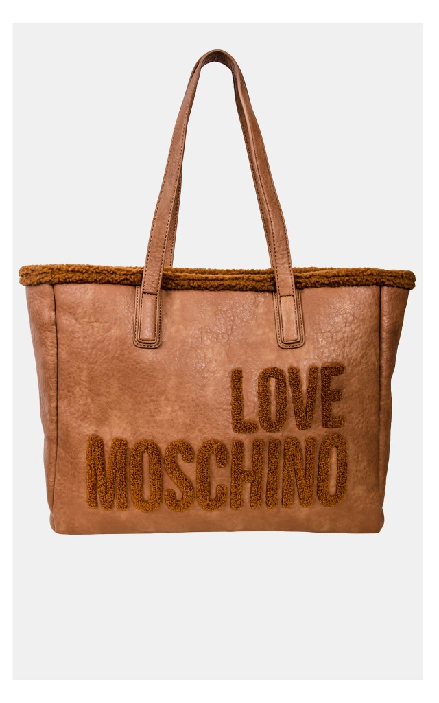 Torba Love Moschino Shopper Brąz
