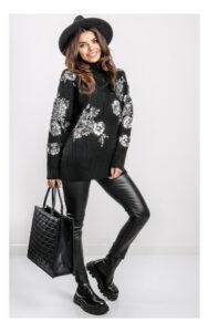 Sweter Silvian Heach Slatthul Z Cekinami Czarny
