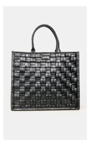 Torebka Pinko Shopping Weave Pleciona Czarna
