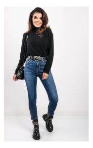Jeansy Pinko Susan 22 Skinny Z Dżetami Niebieskie