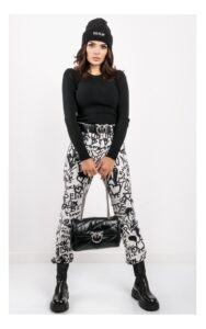 Sweter Pinko Terlaner Dopasowany Czarny