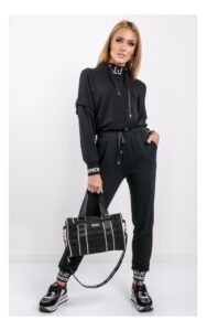 Spodnie Liu Jo Sport Logowane Czarne
