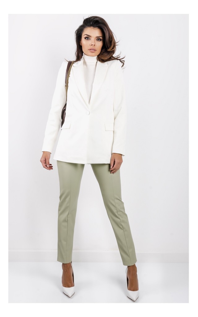 Marynarka Guess Elegancka Kremowa