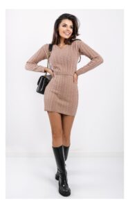 Spódnica Guess Mini Dzianinowa Beżowa