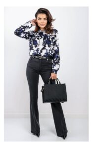 Koszula Love Moschino W Kwiatowy Print
