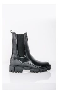 Botki Guess Logowane z Nitami Czarne