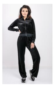Bluza Guess Welurowa Rozpinana Czarna