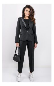 Marynarka Love Moschino Logowana Czarna