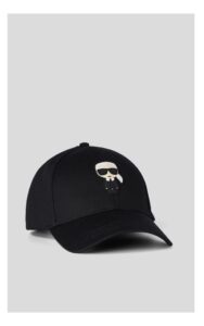 Czapka Karl Lagerfeld Z Ikoną Czarna