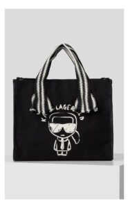 Torba Karl Lagerfeld Shopper Z Ikoną Czarna