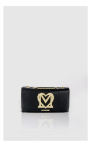 Torebka Love Moschino Elegancka Z Logo Czarna