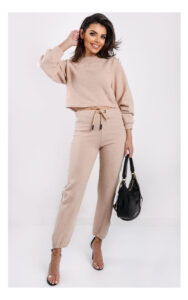Bluza Elisabetta Franchi Z Logo Beżowa