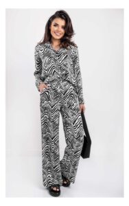 Koszula Karl Lagerfeld Logowana Zebra Print