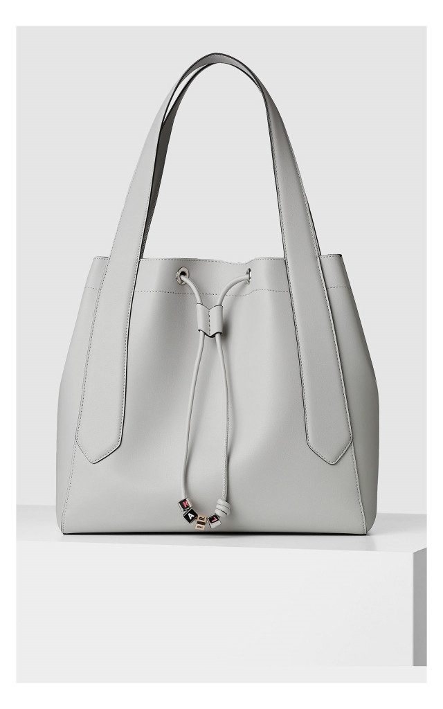 Torba Shopper Karl Lagerfeld Tote Logo Szara