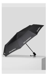 Parasol Karl Lagerfeld Logowany Czarny