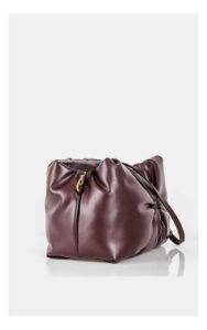 Torebka Pinko Love Mini Puff Skórzana Khaki