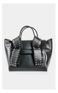 Torebka Pinko Aika Shopper Z Ćwiekami Czarna