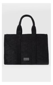 Torba Karl Lagerfeld Z Tkaniny Frotte Czarna