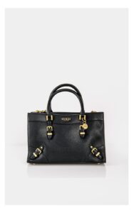 Torebka Guess Didi Shopper Z Klamrami Czarna