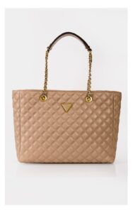 Torba Guess Shopper Pikowana Beżowa
