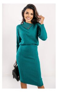 Sweter Fracomina Zdobiony Kamieniami Zielony