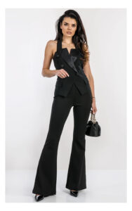 Spodnie TWINSET Actitude flare czarne