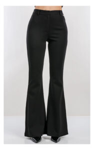 Spodnie TWINSET Actitude flare czarne