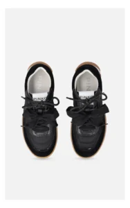Sneakersy PINKO Gea 02 z podwójnymi sznurówkami czarne