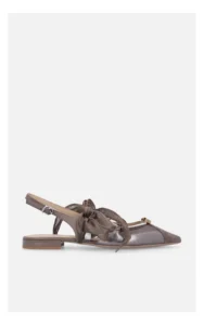 Baleriny PINKO Gianira 30 typu slingback wiązane brązowe