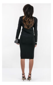 Kardigan MARCIANO GUESS elegancki dopasowany czarny