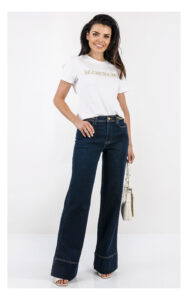 T-shirt MARCIANO GUESS basic z logo biały